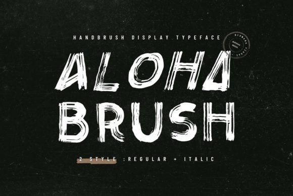 Aloha Brush Font: Testing a Modern Display Typeface