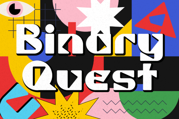 Binary Quest Font: Retro Display Type for Campaigns