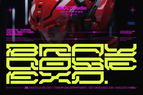 Brayqose Expanded: A Futuristic Font for Editorial Design