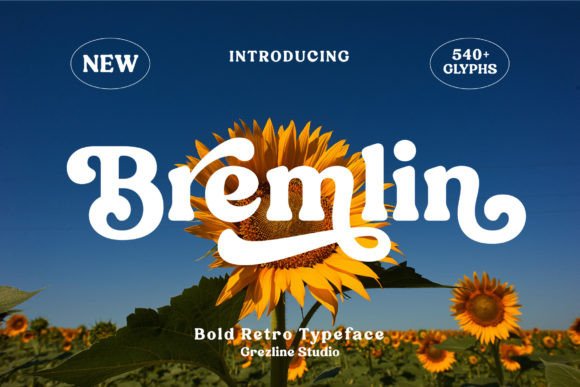 Bremlin Font: A Retro Typeface for Small Business Branding