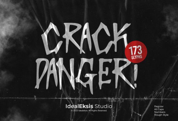 Crack Danger: A Designer’s Take on This Display Font