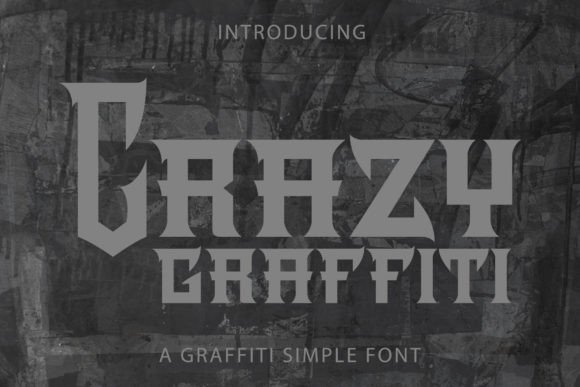 Crazy Graffiti Font: Bold Display Type for Makers