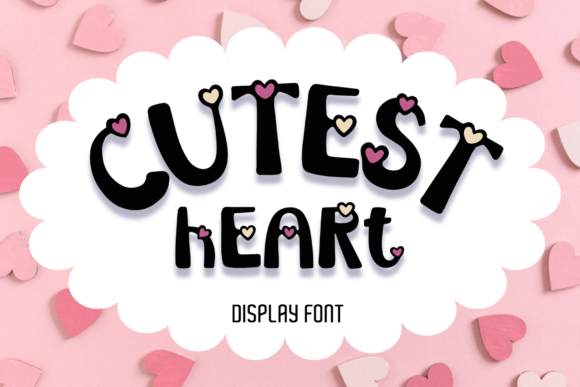 Cutest Heart Font: A Display Typeface for Campaigns