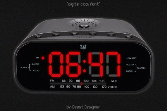 Digital Clock Font: A Display Typeface for Editorial Layouts