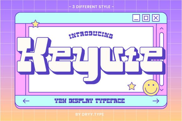 Keyute Font: Testing Y2K Display Type in Branding