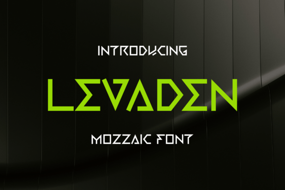 Levaden Font: Bold Display Type for Craft Projects