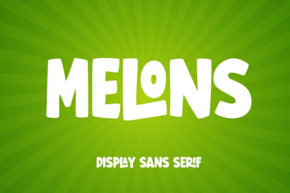 Melons Font: A Cheerful Display Typeface for Editorial Design