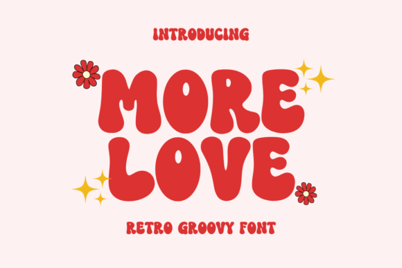 More Love Font: A Retro Display Typeface for Web Design