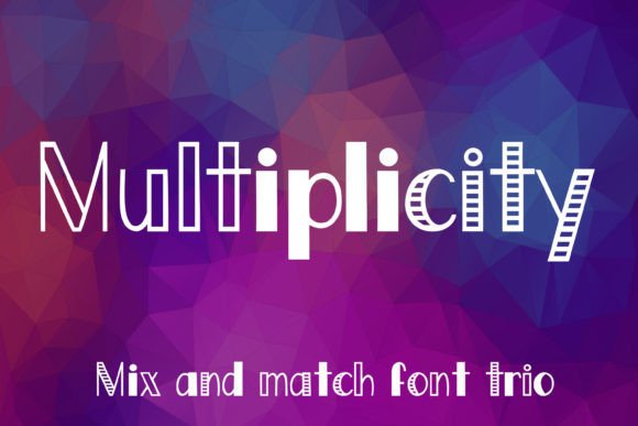 Multiplicity Font: A Display Trio for Campaign Visuals