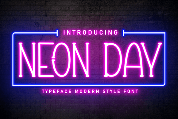 Neon Day Font: A Vibrant Display Typeface for Branding
