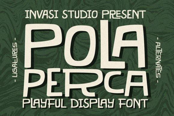 Pola Perca Font: Tiki Charm for Handmade Labels