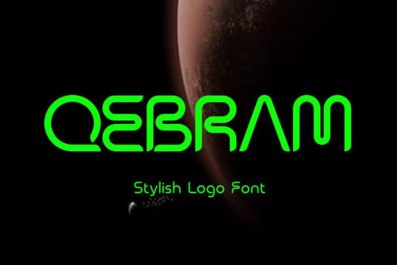 Qebram Font: A Sci-Fi Display Typeface for Modern Branding