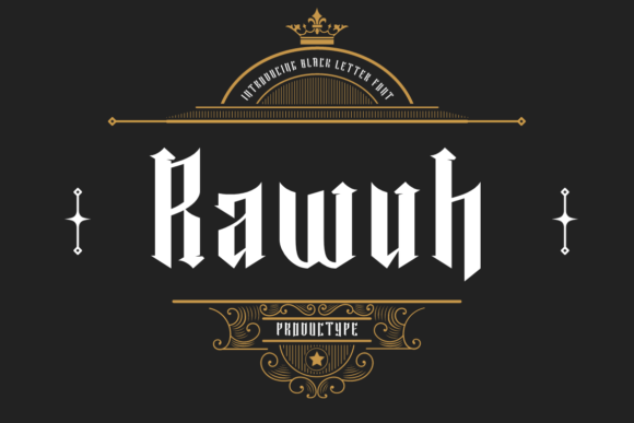Rawuh Font: Gothic Elegance for Editorial Design