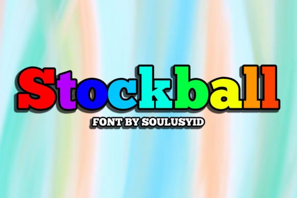 Stockball Font: Cosmic Elegance for Handmade Labels