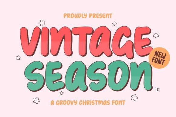 Vintage Season Font: Retro Charm for Holiday Crafts