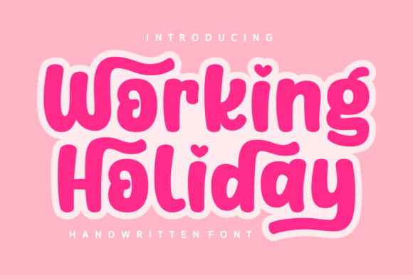 Working Holiday Font Review: Playful Charm for Brand Identity