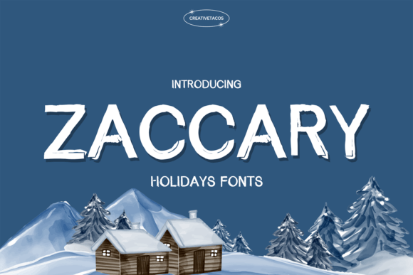 Zaccary Font: A Textured Display Typeface for Editorial Design